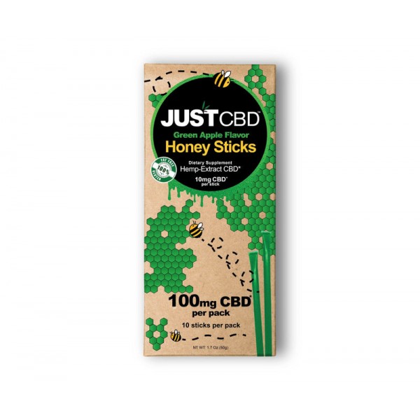 JustCBD 100mg Flavored CBD Honey Sticks