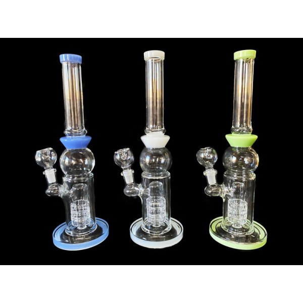 12" Glass Bong w- Matrix Perc