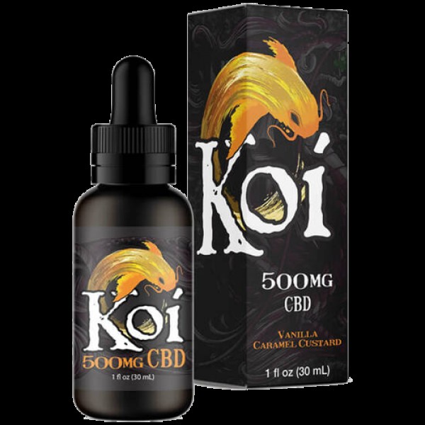 Vanilla Caramel Custard 30ml CBD Vape Juice - Koi