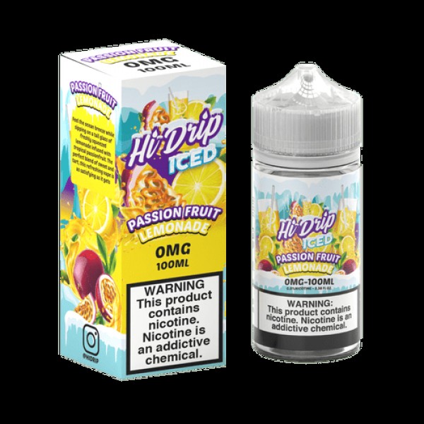 Hi-Drip Passionfruit Lemonade ICED 100ml Vape Juice